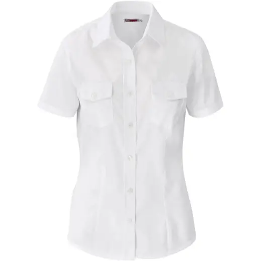 Ladies Short Sleeve Kensington Shirt White